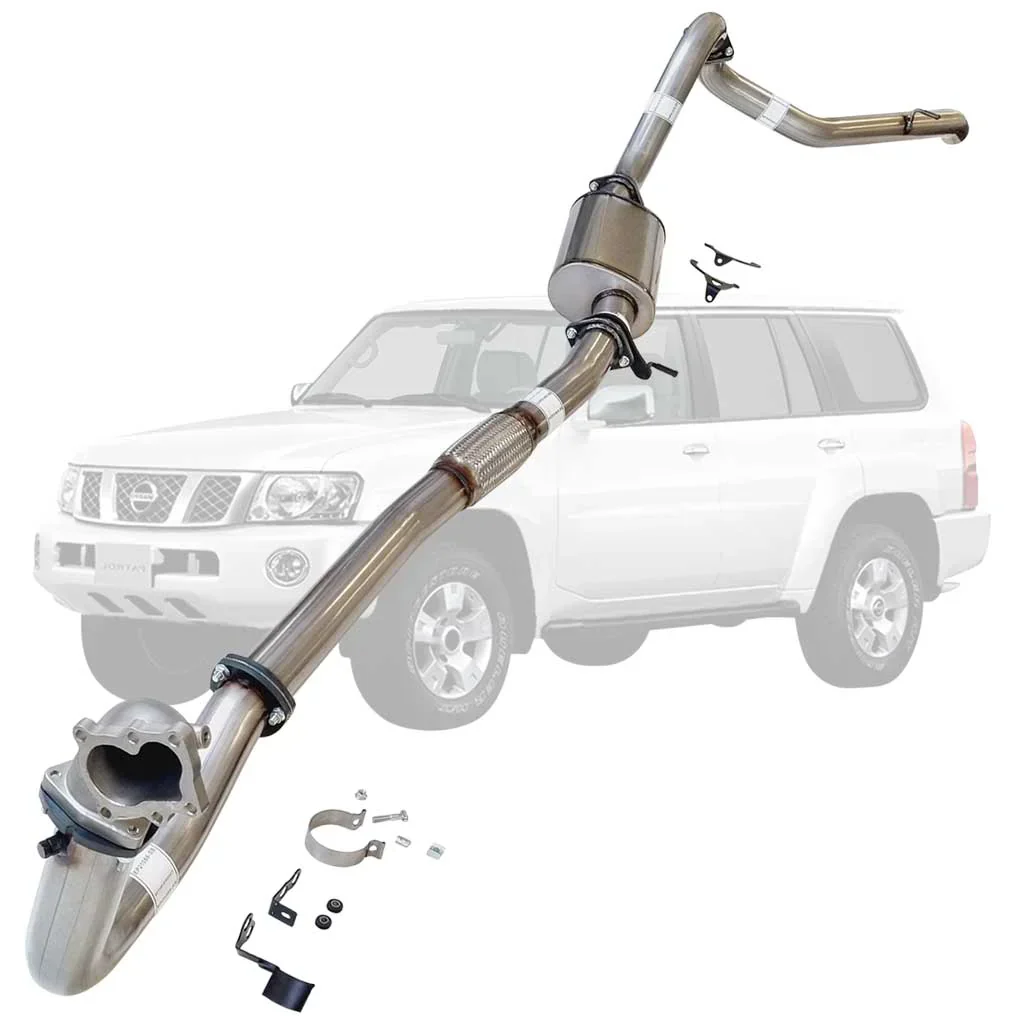 ESA | 3" Turbo Back Exhaust Cast Dump | Nissan Patrol GU Y61 TD42 Wagon - Image 7