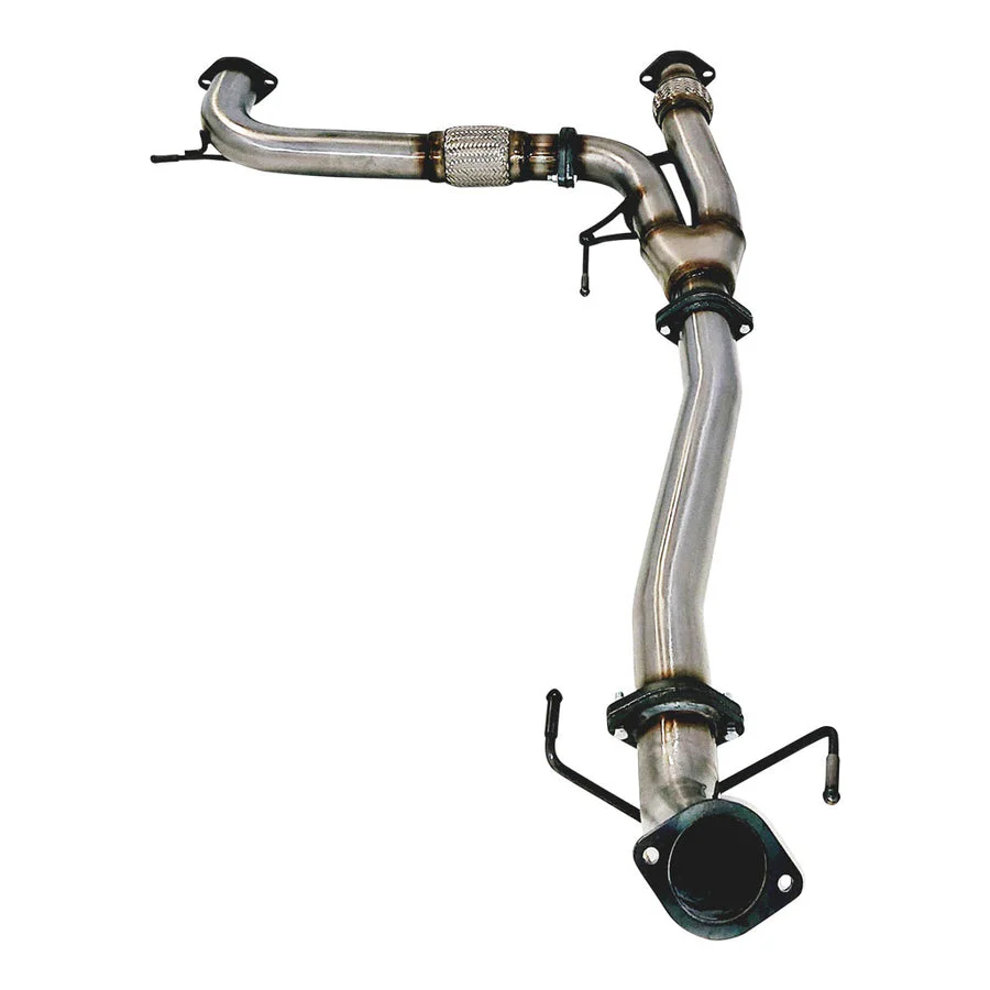 ESA 4X4 - Nissan Y62 Patrol 3 Inch Stainless Steel Center Muffler Delete to Factory Rear Exhaust - Image 2
