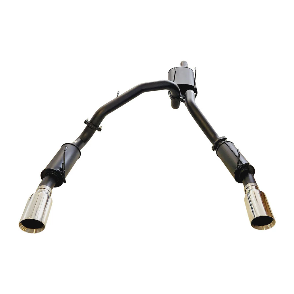 ESA 4X4 - Ram 1500 DS Classic 5.7L V8 Ute Twin 3" Cat Back Exhaust System with 5" Polished Chrome Tips - Image 2