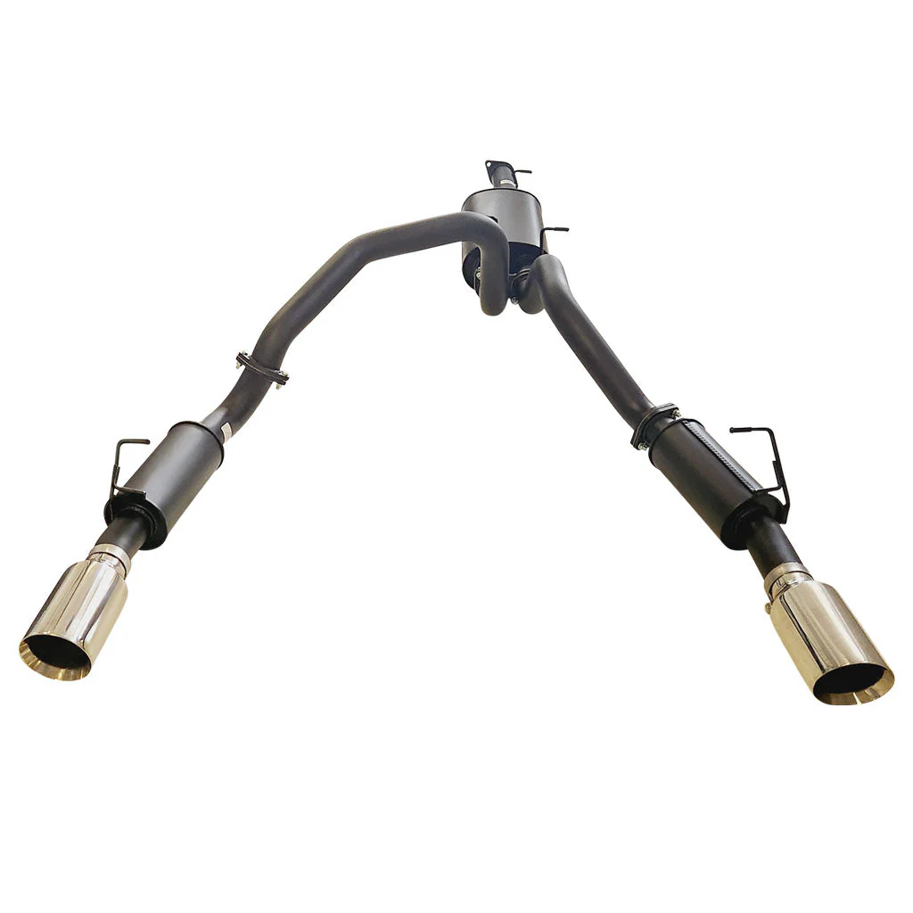 ESA 4X4 - Ram 1500 DT 6.2L Supercharged V8 (2021-Present) Ute Twin 3" Cat Back Exhaust System with 5" Polished Chrome Tips for Limited and Laramie - Image 2