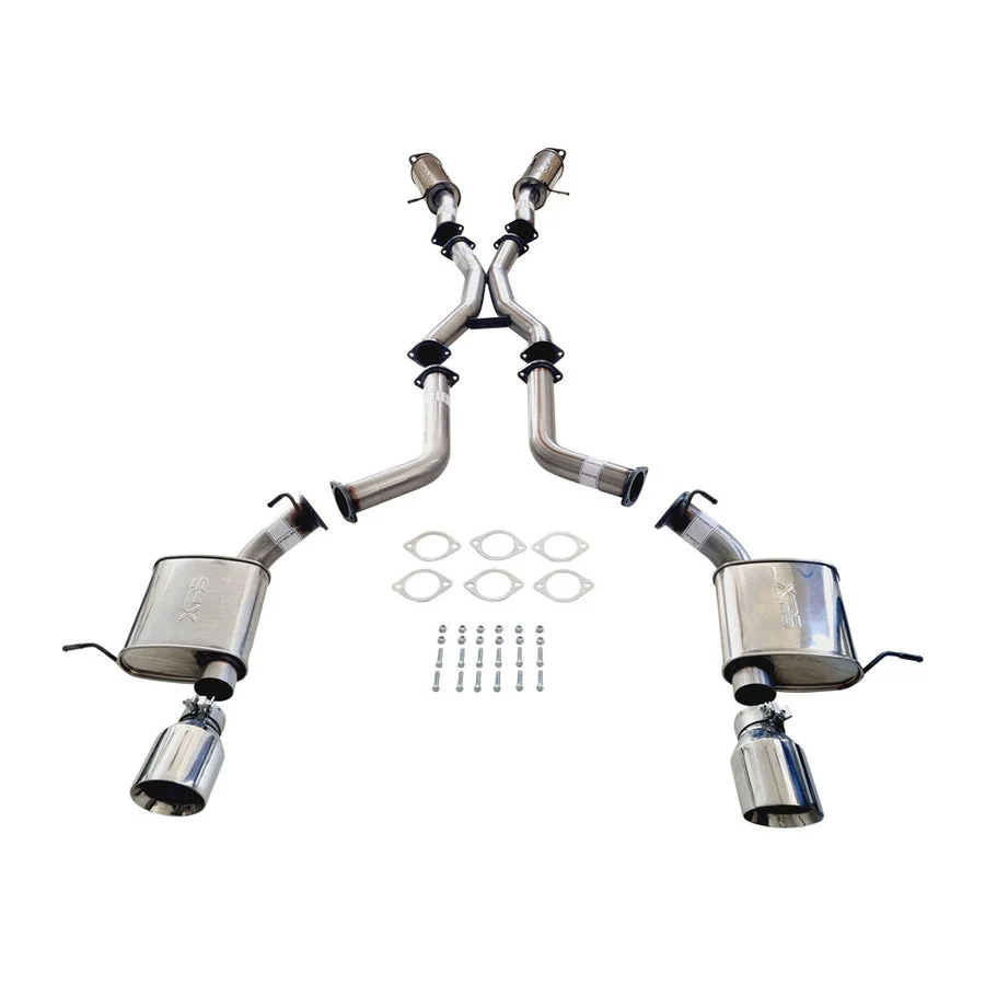ESA | Stainless Steel Twin 3" Catback Exhaust with Hotdogs 4" Polished Tips | Jeep Grand Cherokee SRT 6.4L | ST401HD-404CT-SS - Image 2