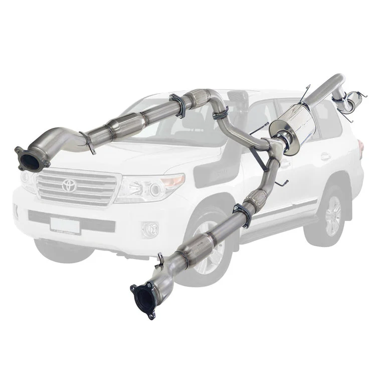 ESA | Twin 3" to 4" Turbo Back Exhaust | Toyota Landcruiser 200 Series V8 Wagon 2007 - 10/2015 | TY432 - Image 2