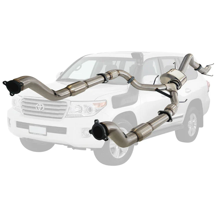ESA | Twin 3" to 4" Turbo Back Exhaust | Toyota Landcruiser 200 Series V8 Wagon 2007 - 10/2015 | TY432 - Image 3