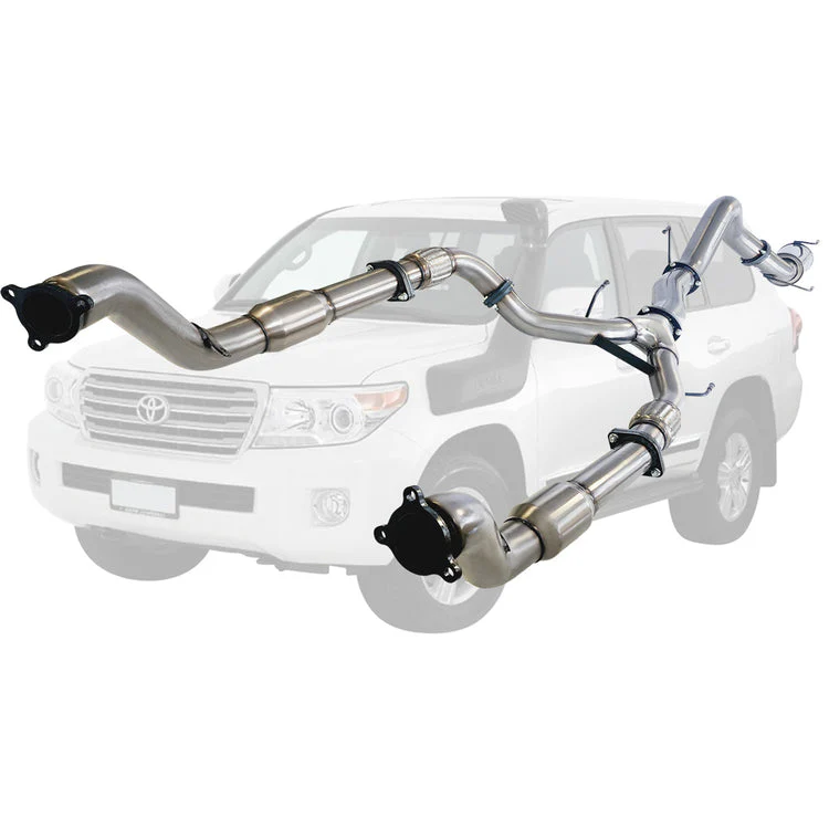 ESA | Twin 3" to 4" Turbo Back Exhaust | Toyota Landcruiser 200 Series V8 Wagon 2007 - 10/2015 | TY432 - Image 4