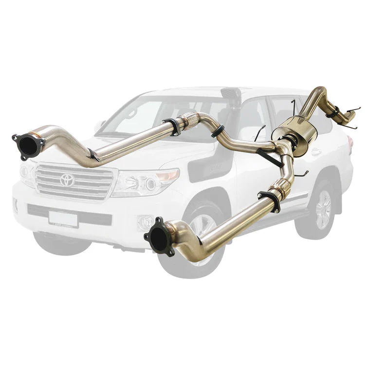 ESA | Twin 3" to 4" Turbo Back Exhaust | Toyota Landcruiser 200 Series V8 Wagon 2007 - 10/2015 | TY432 - Image 6