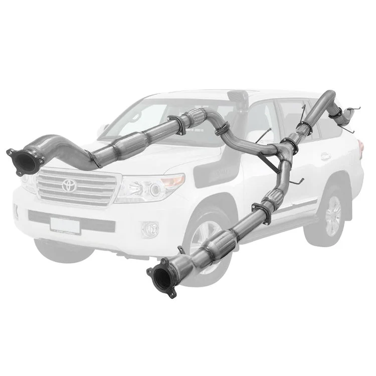 ESA | Twin 3" to 4" Turbo Back Exhaust | Toyota Landcruiser 200 Series V8 Wagon 2007 - 10/2015 | TY432 - Image 7