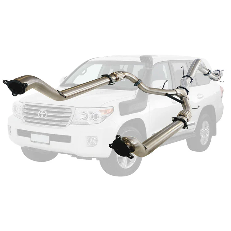 ESA | Twin 3" to 4" Turbo Back Exhaust | Toyota Landcruiser 200 Series V8 Wagon 2007 - 10/2015 | TY432 - Image 8