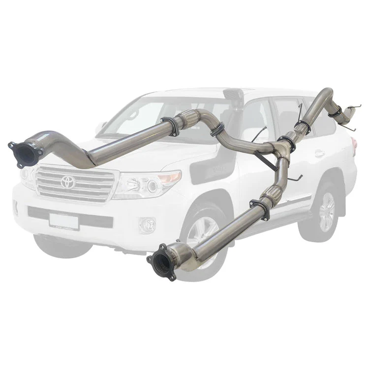 ESA | Twin 3" to 4" Turbo Back Exhaust | Toyota Landcruiser 200 Series V8 Wagon 2007 - 10/2015 | TY432 - Image 9
