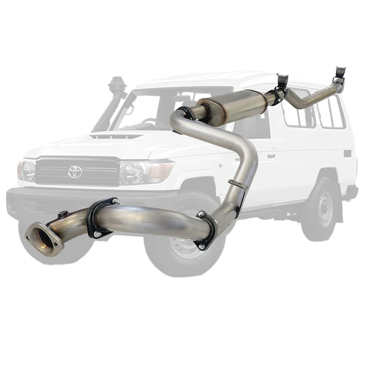ESA | 3" DPF Back Exhaust | Toyota Landcruiser 78 Series VDJ78 4.5L V8 Troop Carrier Oct 2016-On | TY230 - Image 2