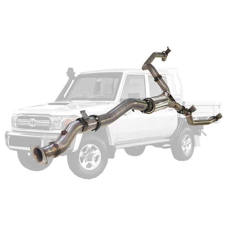 ESA | 4" into Twin 3" DPF Back Exhaust | Toyota Landcruiser 79 Series VDJ79 Ute 4.5L V8 2016-Onwards | TY222-POSS - Image 2