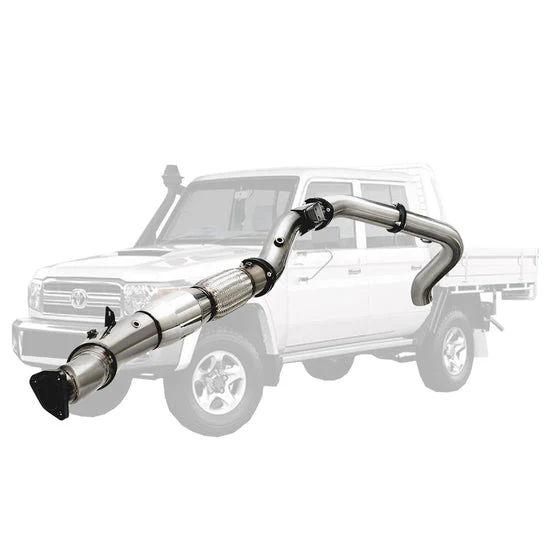 ESA | 4" Stainless Turbo Back DPF Model Exhaust | Toyota Landcruiser 79 Series VDJ79 Ute 4.5L V8 2016 - On | TY219-MCSS - Image 5