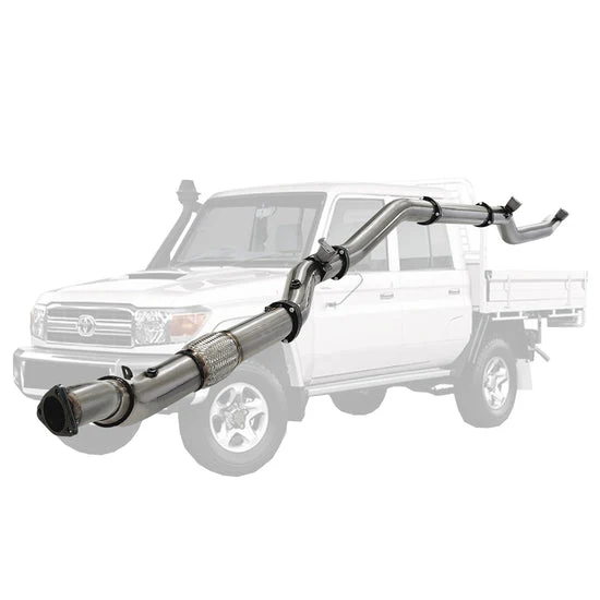 ESA | 4" Stainless Turbo Back DPF Model Exhaust | Toyota Landcruiser 79 Series VDJ79 Ute 4.5L V8 2016 - On | TY219-MCSS - Image 7