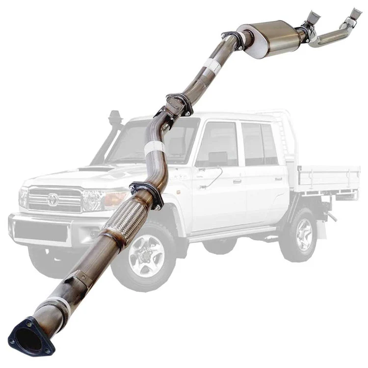 ESA | 3" Turbo Back Exhaust | Toyota Landcruiser 79 Series VDJ79R V8 D Cab Ute 2007 - 10/2016 | TY214-PO - Image 2
