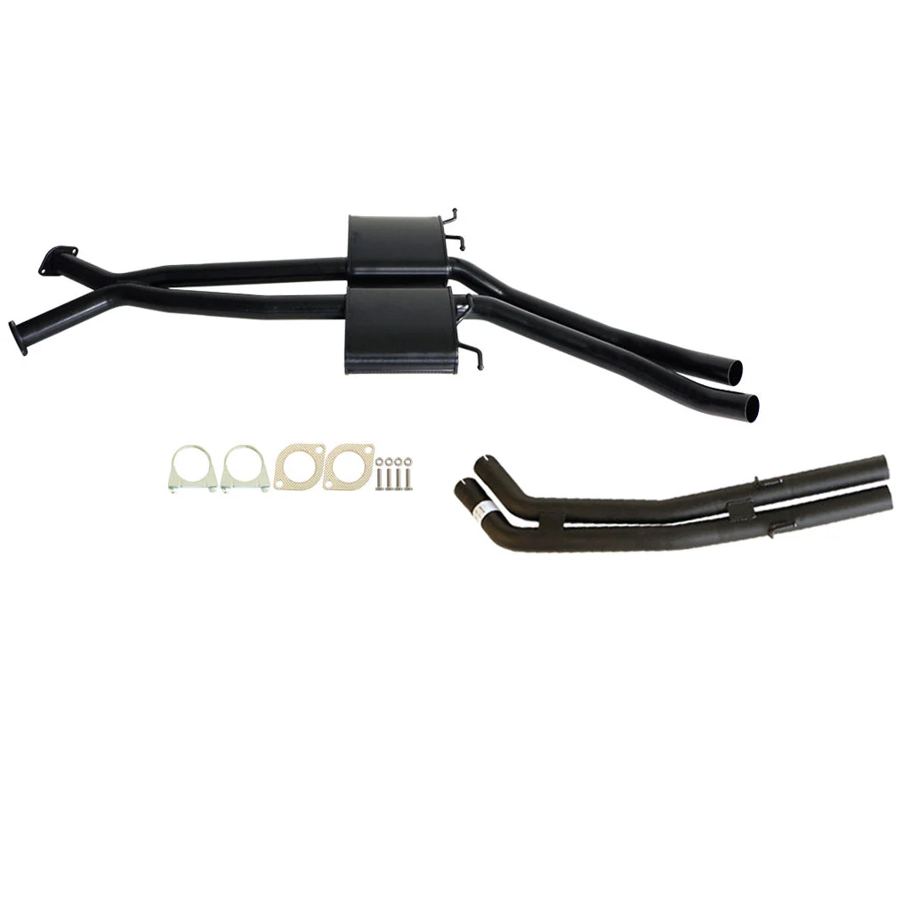 ESA | Twin 2.5" Catback Exhaust Front Mufflers Rear Tailpipes | Holden Statesman WH WK WL V8 5.7L 6.0L | ST133-135TP