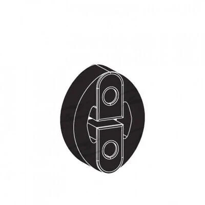 Exhaust Rubber - To Suit Toyota Hiace, Rear, 2 Holes