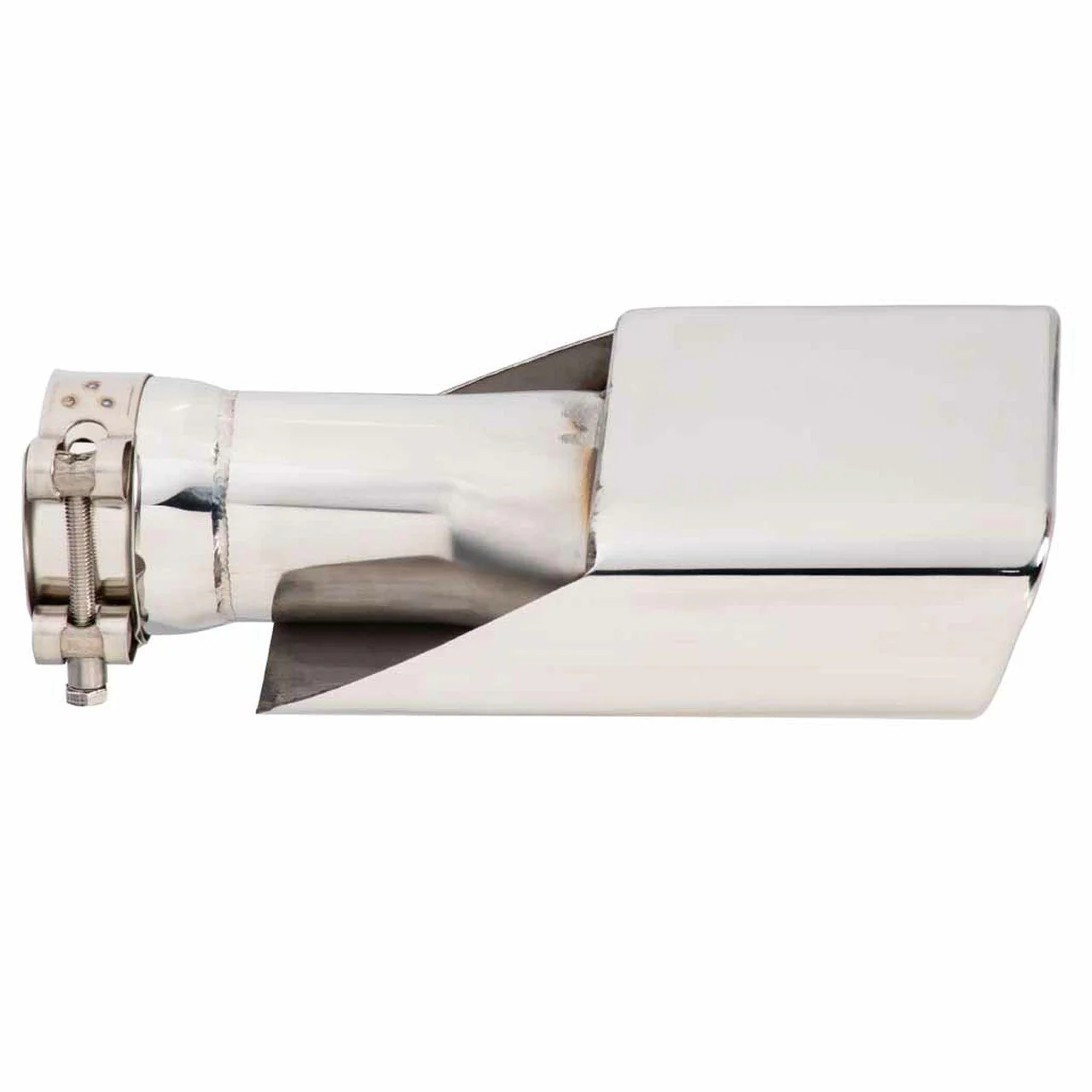 Exhaust Tip - 2.25 Inch Inlet to suit XA XB Ford Falcon (Rolled Edge - Angle Cut - 304 Stainless Steel) - Image 3