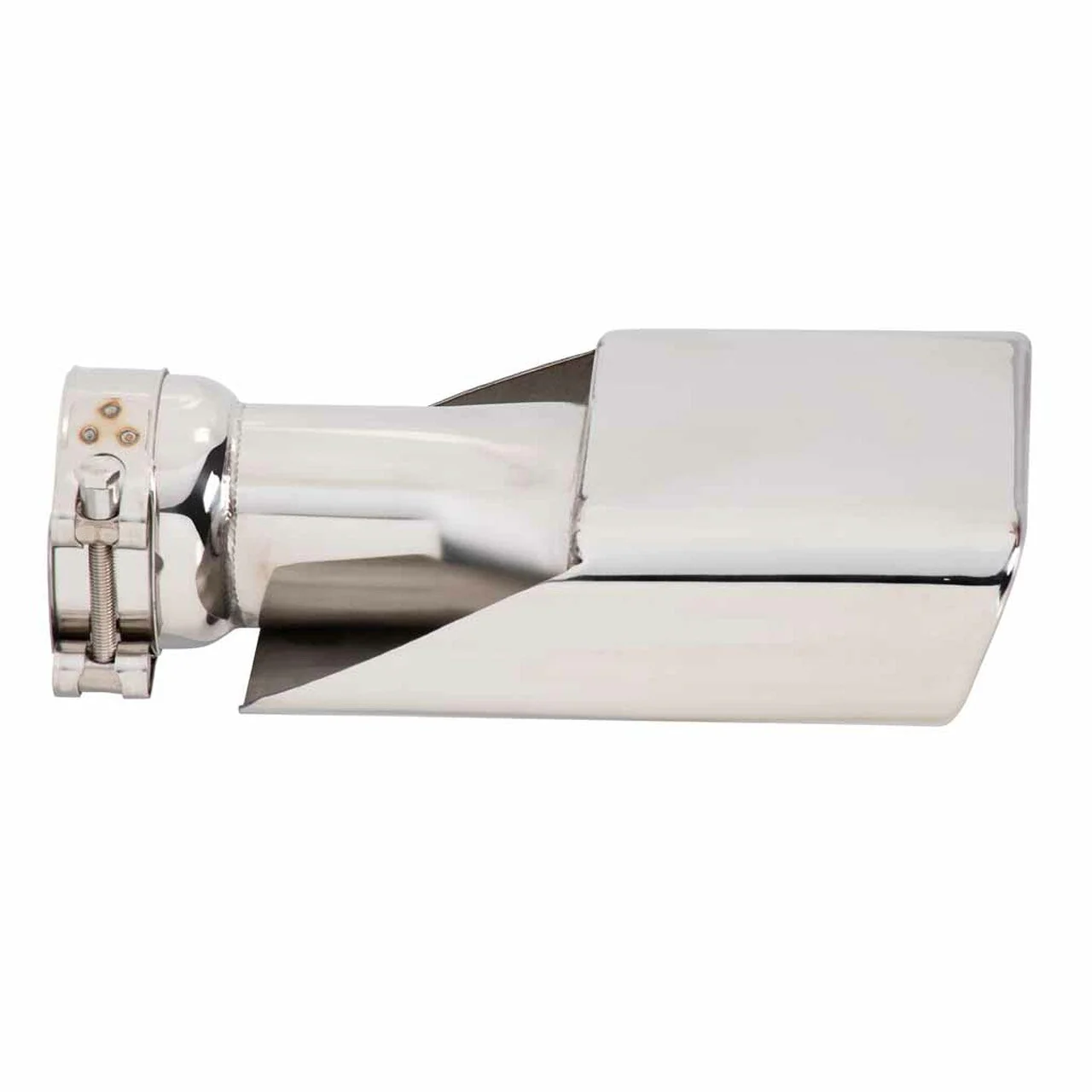 Exhaust Tip - 2.5 Inch Inlet to suit XA XB Ford Falcon (Rolled Edge - Angle Cut - 304 Stainless Steel) - Image 3