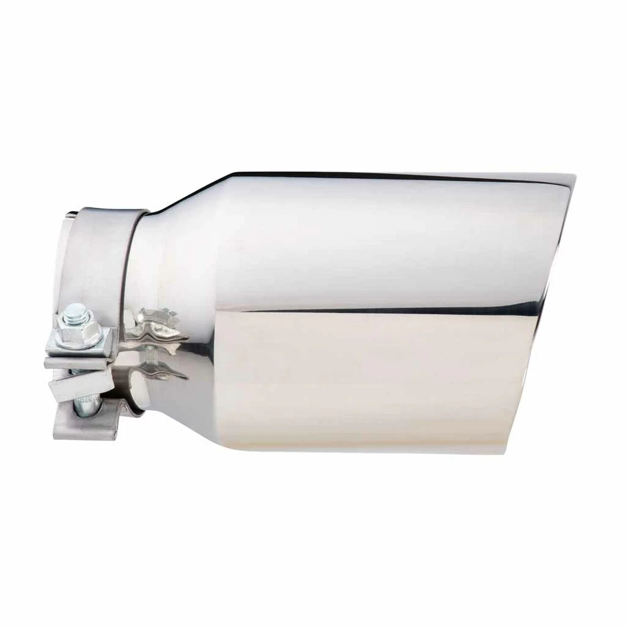 Exhaust Tip - 3" In - 4 1/2" Out - 8" Long (Angle Cut - Inner Cone - 304 Stainless) - Image 3