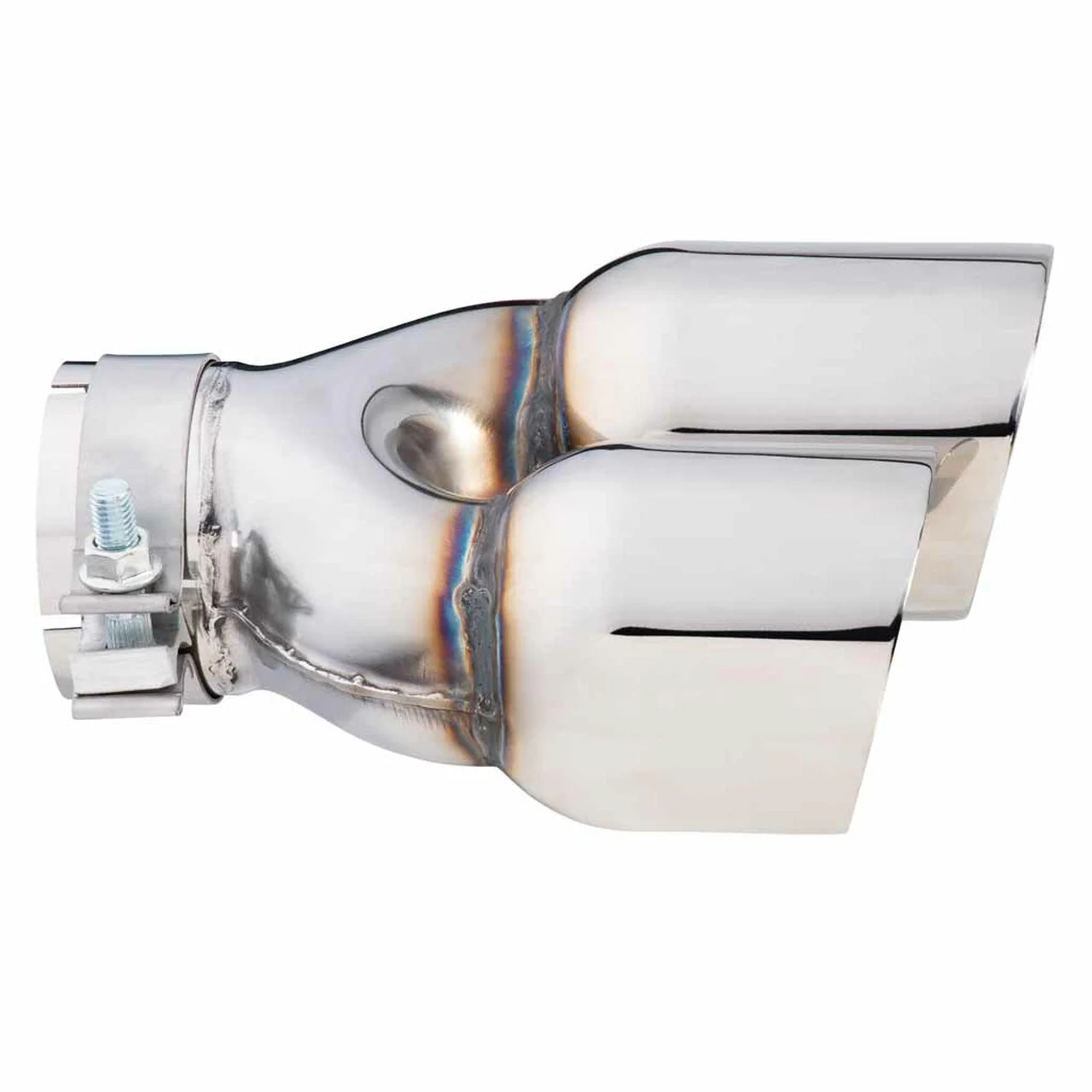 Exhaust Tip - 3 Inch In - Dual 3.5" Out - 9" Long LHS (Y-Piece - Inner Cone - Stainless Steel) - Image 3
