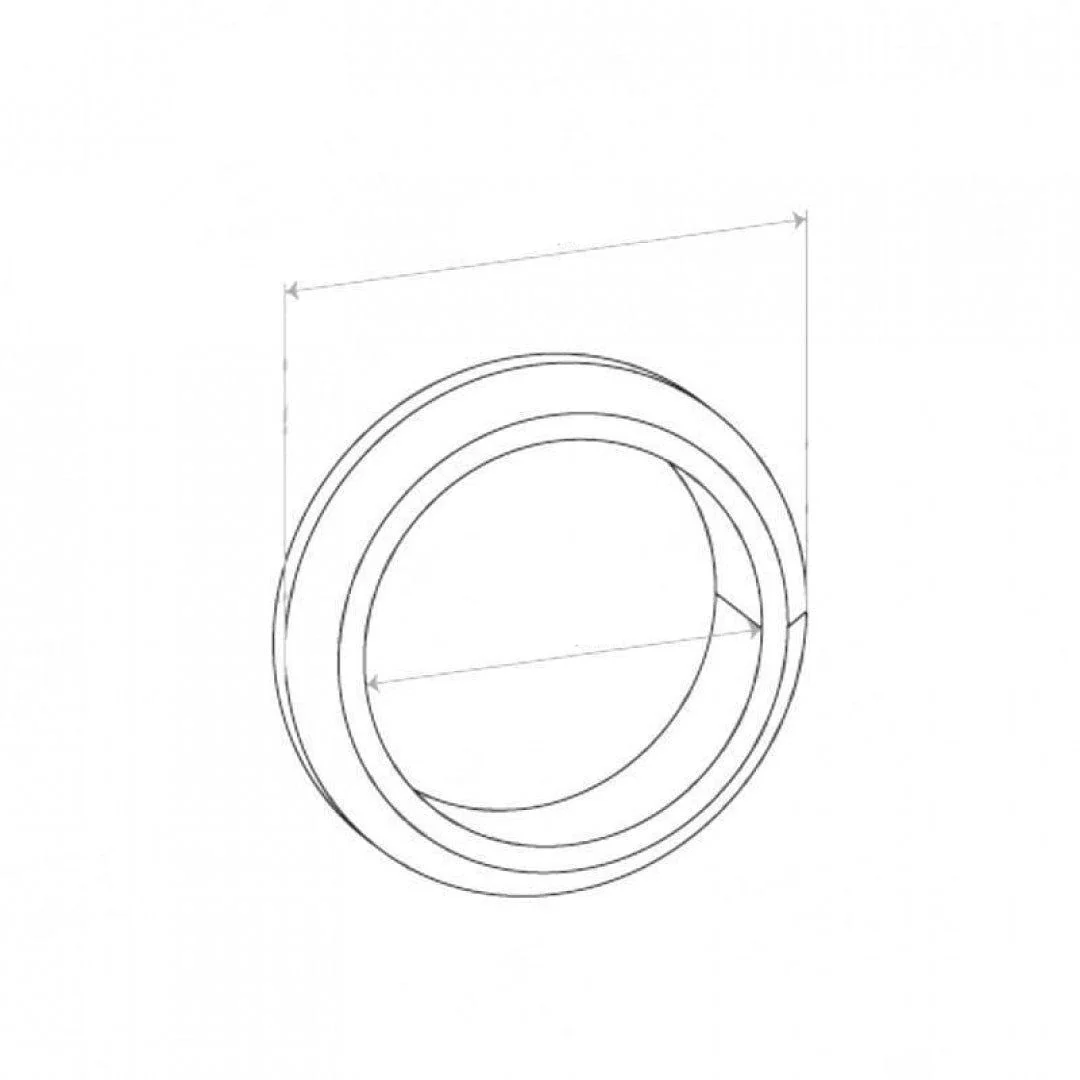 Flange Gasket - Suited For Ford Falcon & Fairlane 4V, Inside Diameter 54mm, Outside Diameter 70mm