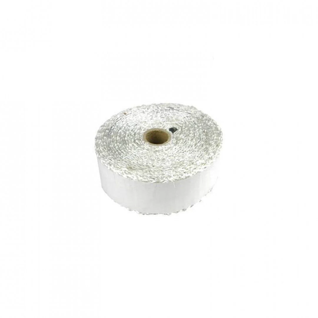 Heat Tape - Glass White Foil 40mm X 2mm X 5 Metres With Foil On One Side