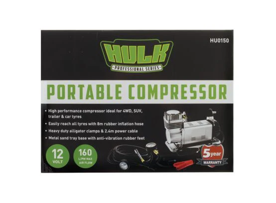 Hulk 4X4 - AIR COMPRESSOR KIT 150PSI 12v 160L / MINUTE WITH CARRY BAG - Image 10