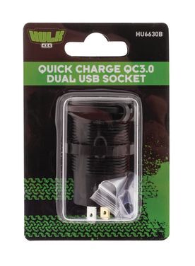 Hulk 4X4 - DUAL USB SOCKET PORT A- 5v 2.4a PORT B- QC3.0 3.6-12v 18w - Image 7