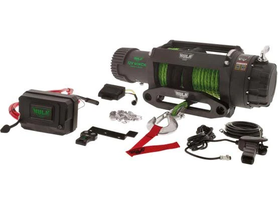 Hulk 4X4 - ELEC WINCH 12v PROFESSIONAL SERIES 9500lbs DYNEEMA ROPE