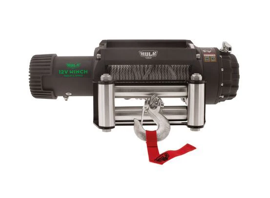 Hulk 4X4 - ELEC WINCH 12v PROFESSIONAL SERIES 9500lbs STEEL CABLE - Image 4