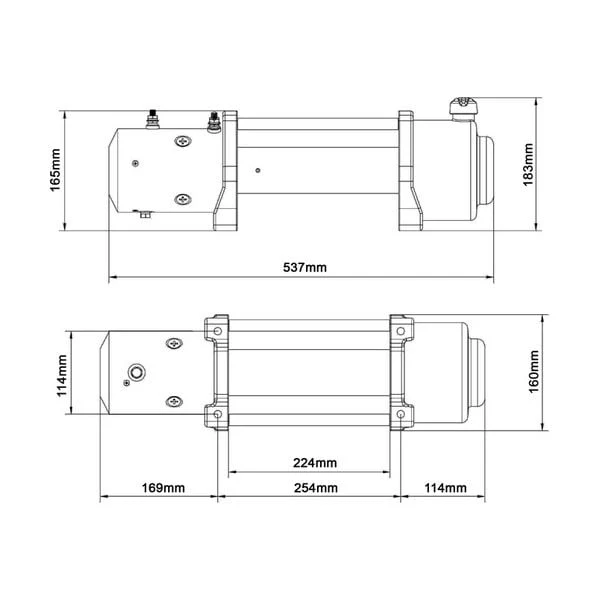 Hulk 4X4 - ELECTRIC 4X4 WINCH 9500lbs 12v STEEL CABLE IP65 RATING - Image 3