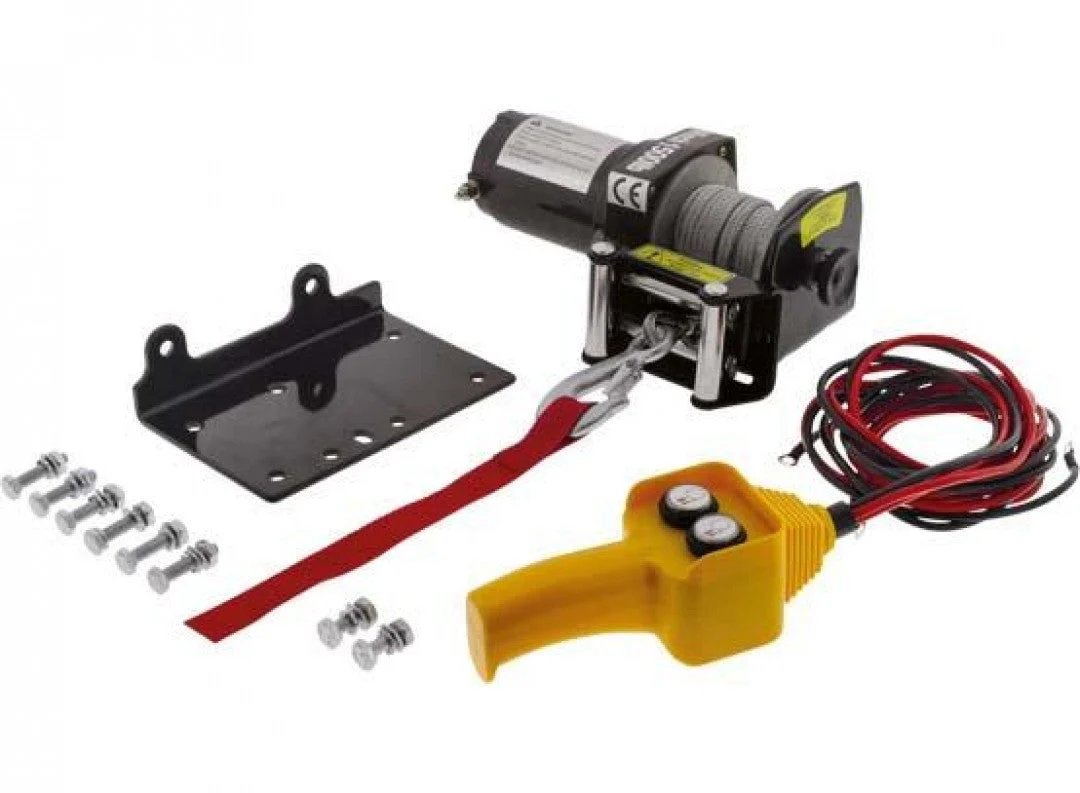 Hulk 4X4 - ELECTRIC ATV WINCH 1500lbs 12v STEEL CABLE IP55 RATING