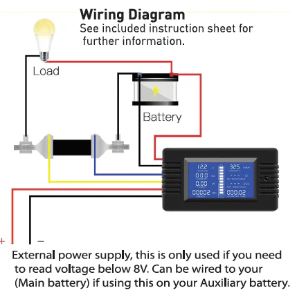 Hulk 4X4 - LCD BATTERY METER 200V 300amp DISCHARGE AMP CAPACITY ENERGY - Image 4