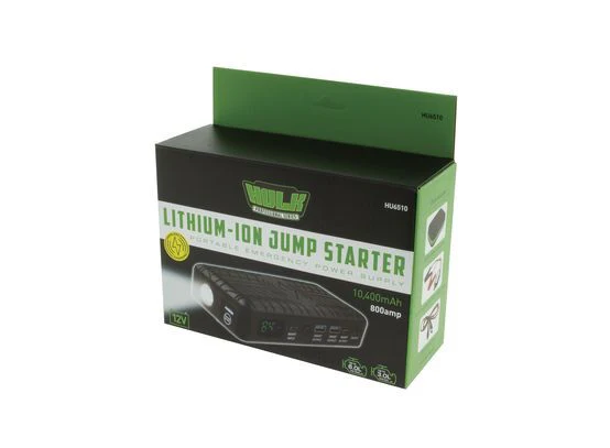 Hulk 4X4 - LITHIUM-COBALT JUMP STARTER 10,400mAh W/LED DISPLY, CARRY - Image 8