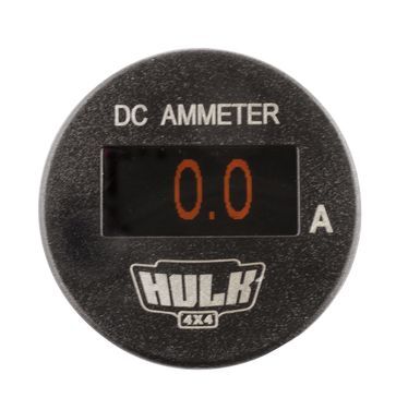 Hulk 4X4 - OLED AMMETER 12/24v DC 0-100a 29mm DIA WITH SHUNT AMBER LED - Image 2