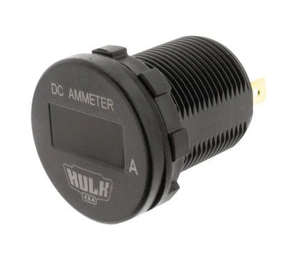 Hulk 4X4 - OLED AMMETER 12/24v DC 0-100a 29mm DIA WITH SHUNT AMBER LED - Image 3