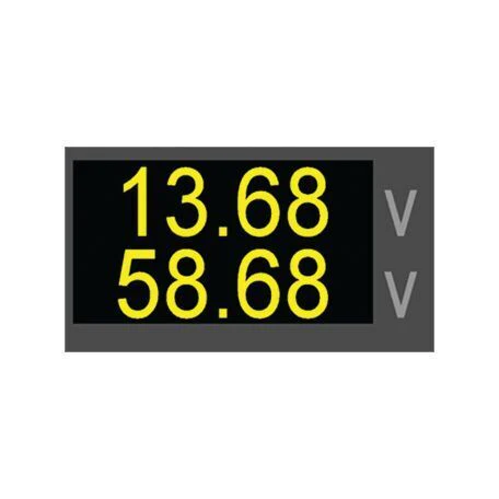 Hulk 4X4 - OLED DUAL VOLTMETER 5-60v DC 29mm DIA AMBER OLED - Image 3