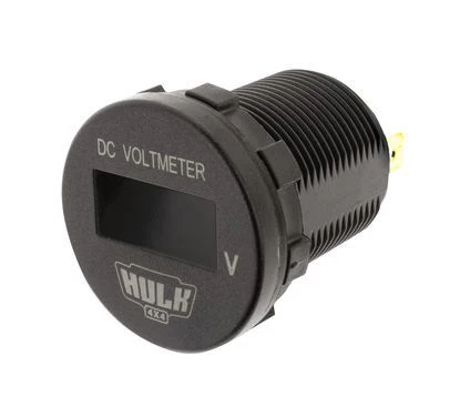 Hulk 4X4 - OLED VOLTMETER 6-60v DC 29mm DIA AMBER OLED - Image 3