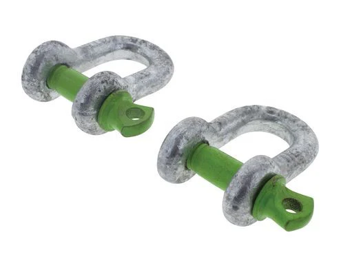Hulk 4X4 - PKT 2 D SHACKLE 6mm RATED TO 500kg GALVANISED DROP FORGED - Image 2
