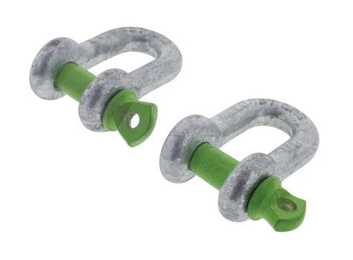 Hulk 4X4 - PKT 2 D SHACKLE 8mm RATED TO 750kg GALVANISED DROP FORGED - Image 2