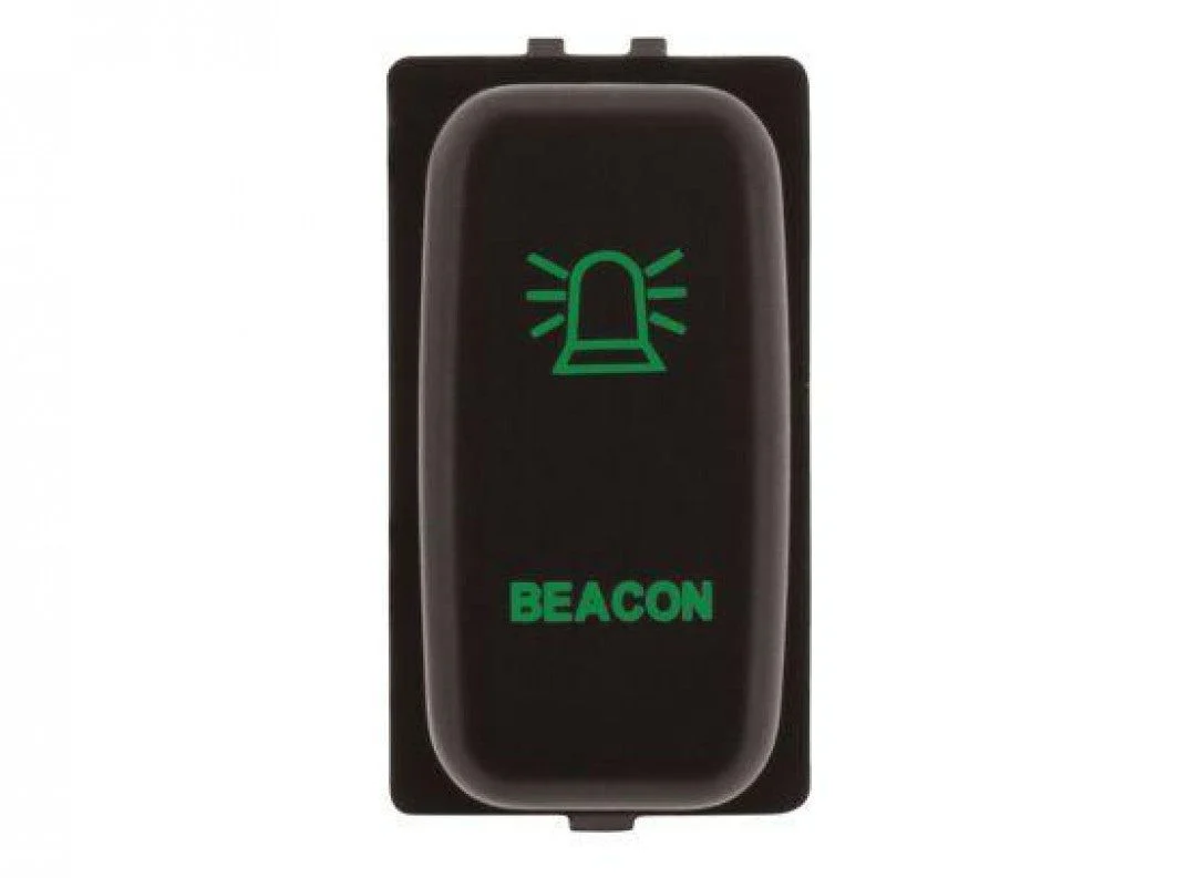 Hulk 4X4 - SWITCH PUSH BUTTON ON / OFF OE RPL 12V BEACON GREEN ILLUM