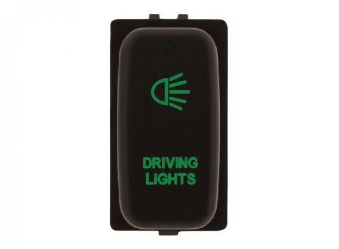 Hulk 4X4 - SWITCH PUSH BUTTON ON / OFF OE RPL 12V DRIVING LIGHT GREEN
