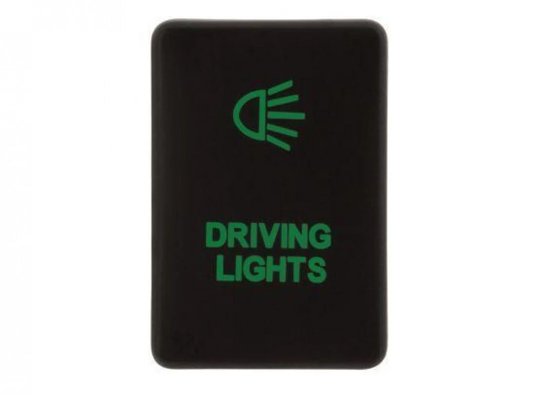 Hulk 4X4 - SWITCH PUSH BUTTON ON / OFF OE RPL 12V DRIVING LIGHT GREEN