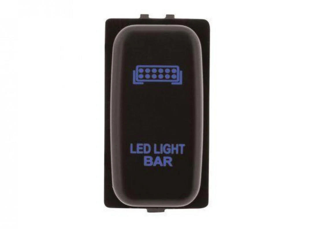 Hulk 4X4 - SWITCH PUSH BUTTON ON / OFF OE RPL 12V LIGHT BAR BLUE ILL