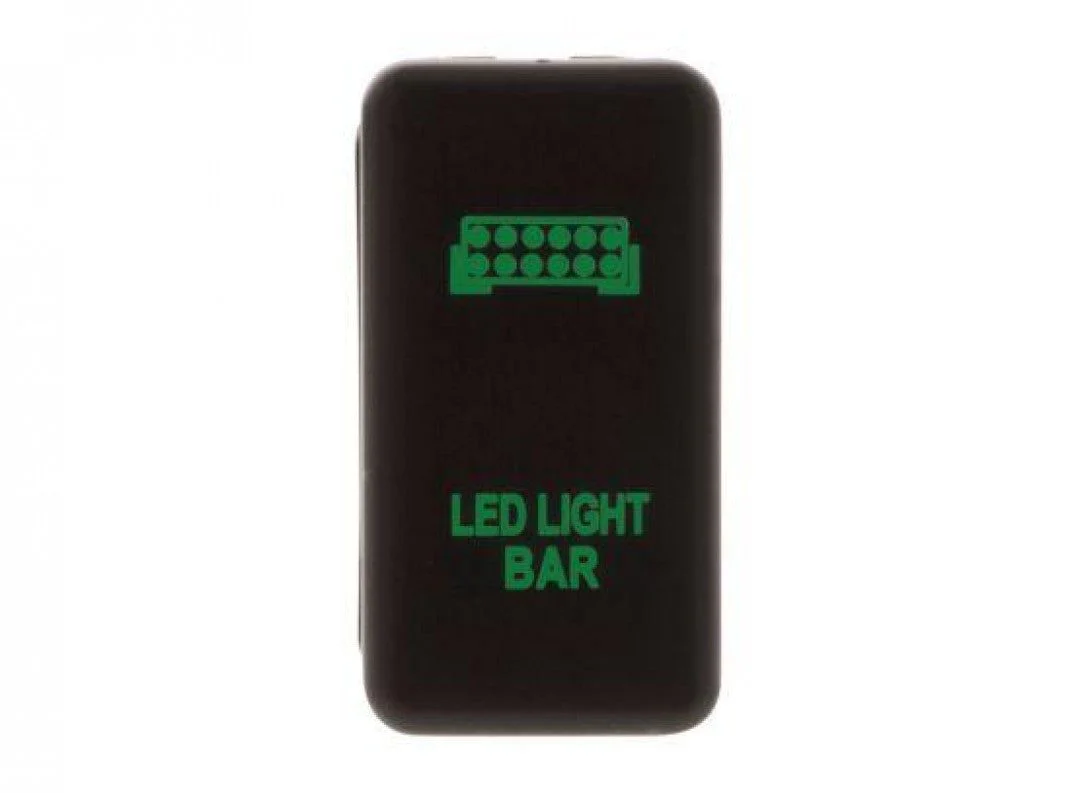 Hulk 4X4 - SWITCH PUSH BUTTON ON / OFF OE RPL 12V LIGHT BAR GREEN