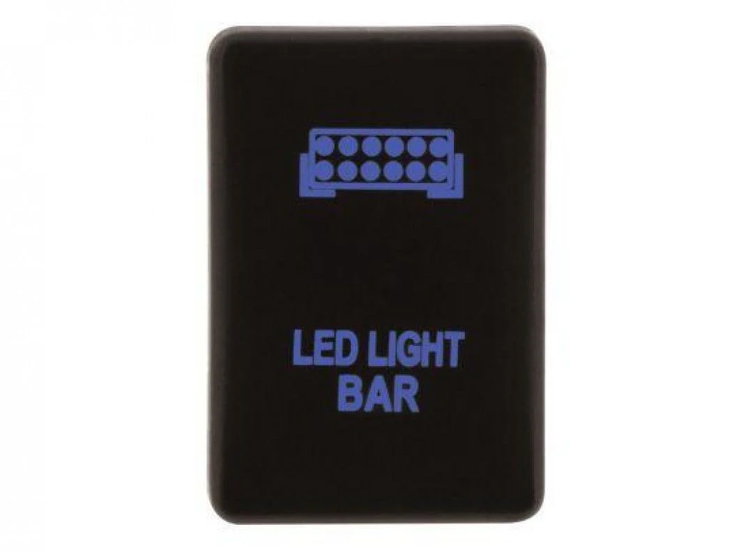 Hulk 4X4 - SWITCH PUSH BUTTON ON / OFF OE RPL 12V LIGHTBAR BLUE ILLUM