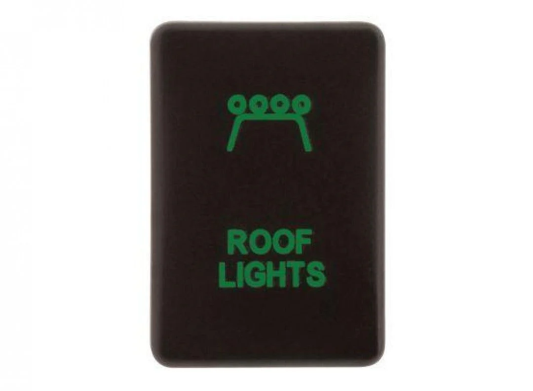Hulk 4X4 - SWITCH PUSH BUTTON ON / OFF OE RPL 12V ROOF LIGHT GREEN