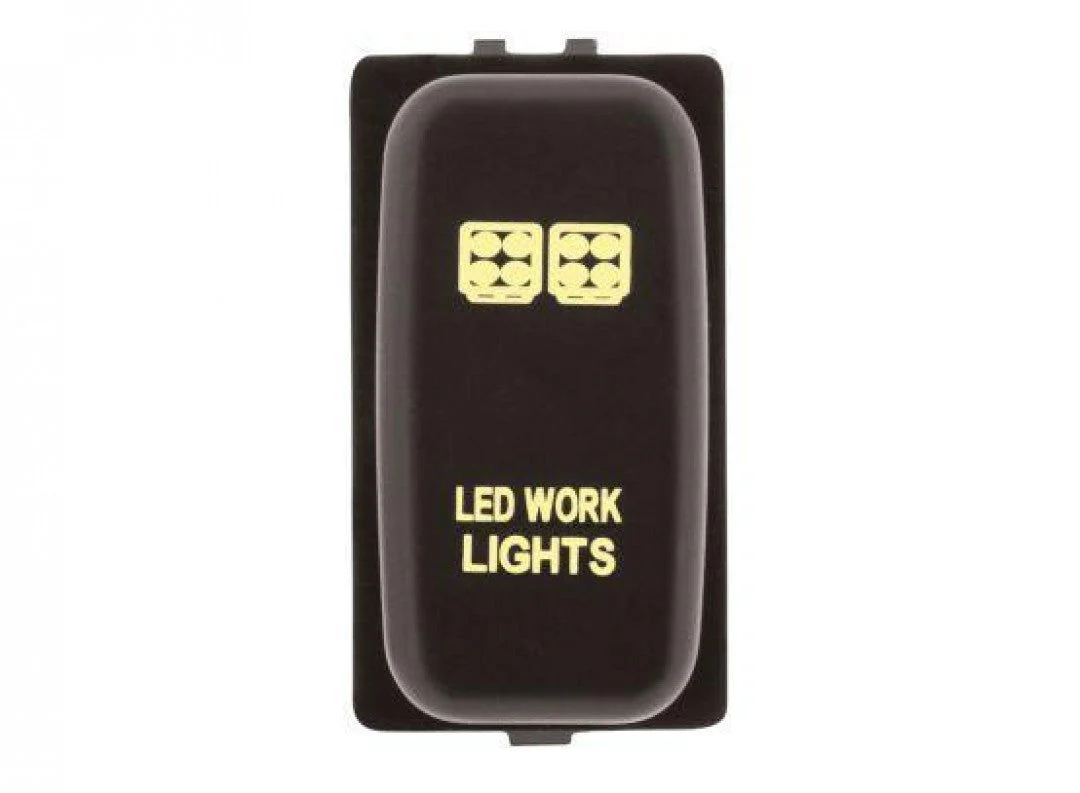 Hulk 4X4 - SWITCH PUSH BUTTON ON / OFF OE RPL 12V WORK LIGHT AMBER