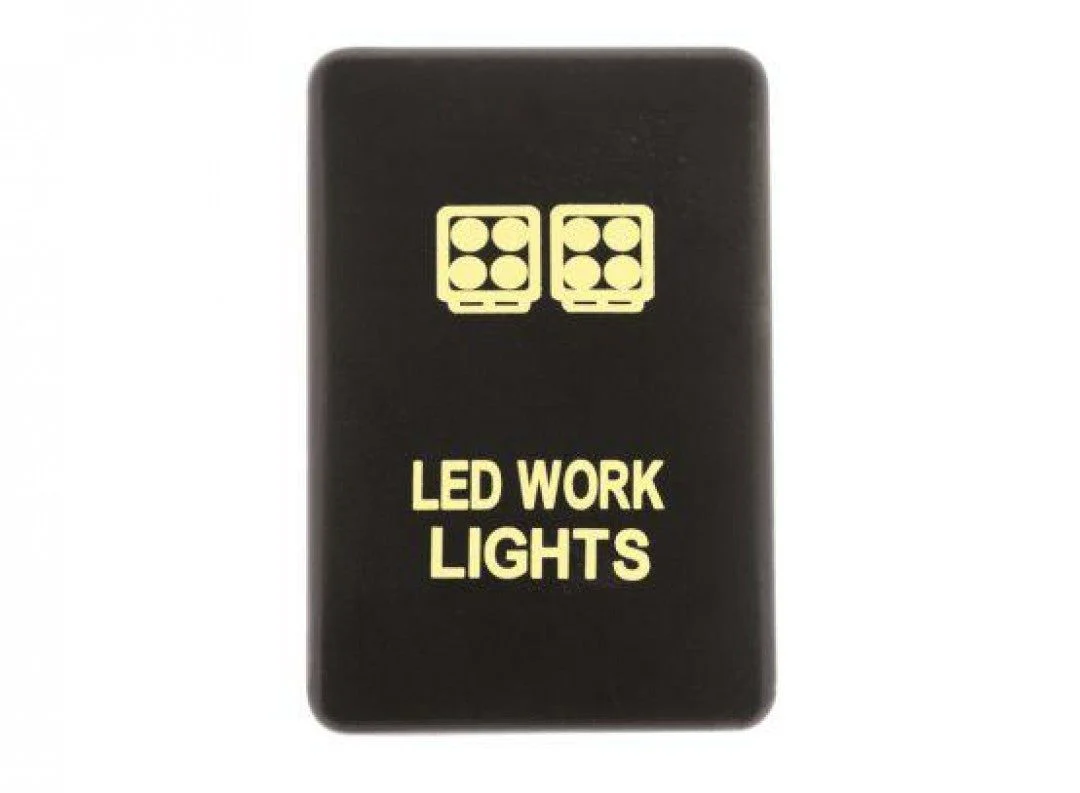 Hulk 4X4 - SWITCH PUSH BUTTON ON / OFF OE RPL 12V WORK LIGHT AMBER