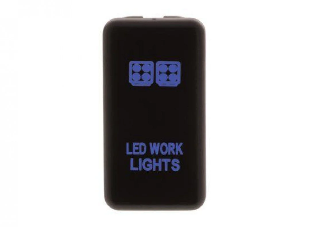 Hulk 4X4 - SWITCH PUSH BUTTON ON / OFF OE RPL 12V WORK LIGHT BLUE