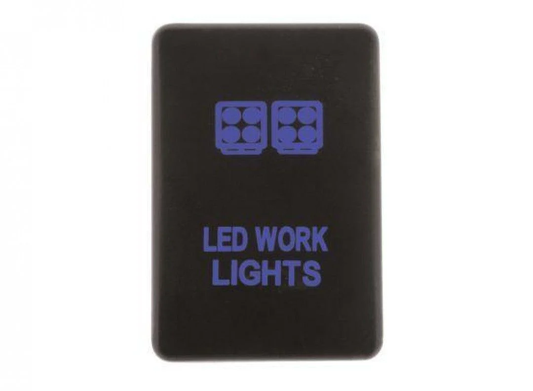 Hulk 4X4 - SWITCH PUSH BUTTON ON / OFF OE RPL 12V WORK LIGHT BLUE